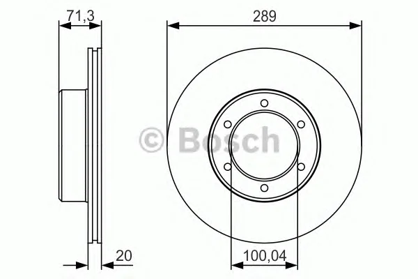 0 986 479 S24 BOSCH Тормозной диск (фото 1)