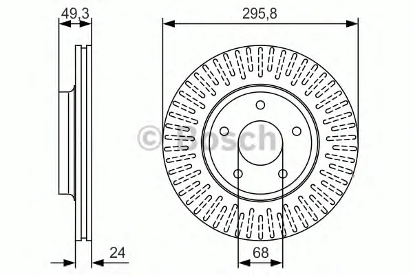 0 986 479 S99 BOSCH Тормозной диск (фото 1)