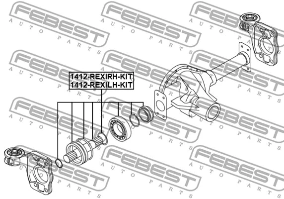 1412-REXIRH-KIT FEBEST Приводной вал (фото 1)