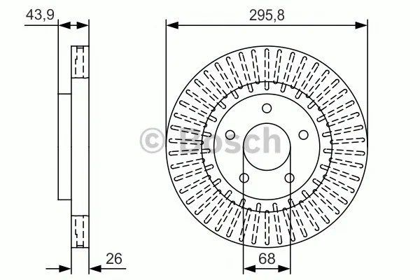 0 986 479 U24 BOSCH Тормозной диск (фото 1)