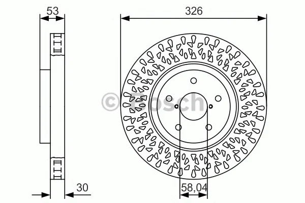 0 986 479 U39 BOSCH Тормозной диск (фото 1)