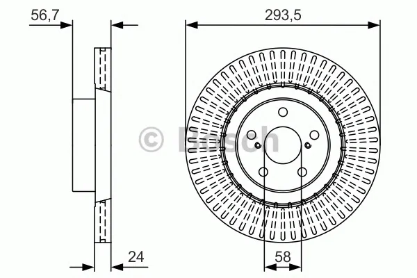 0 986 479 V06 BOSCH Тормозной диск (фото 1)