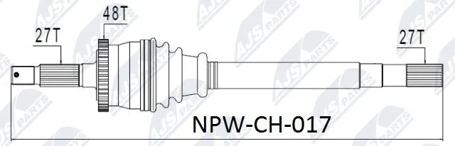 NPW-CH-017 NTY Приводной вал (фото 1)