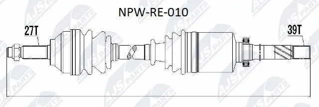 NPW-RE-010 NTY Приводной вал (фото 1)