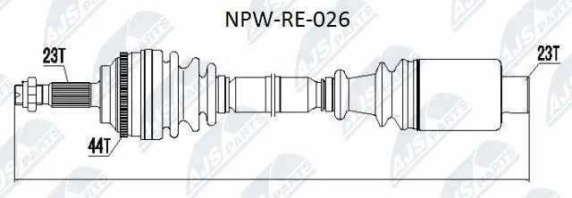 NPW-RE-026 NTY Приводной вал (фото 1)