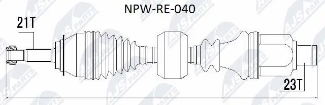 NPW-RE-040 NTY Приводной вал (фото 1)