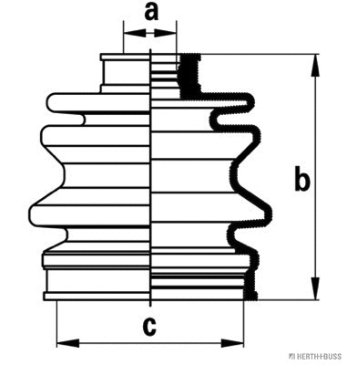 J2868002 HERTH+BUSS Комплект пыльника, приводной вал (фото 1)