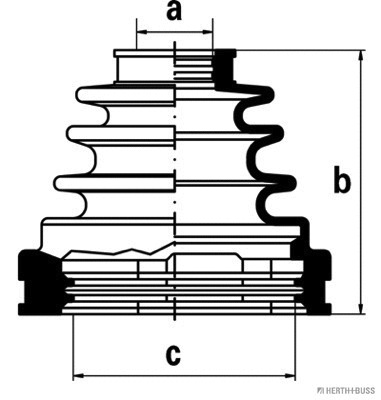 J2882006 HERTH+BUSS Комплект пыльника, приводной вал (фото 1)