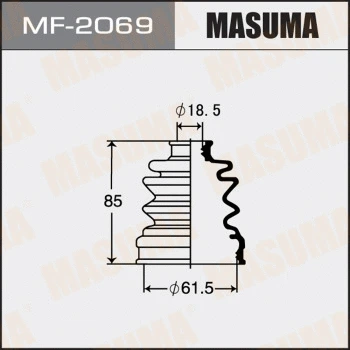 MF-2069 MASUMA Комплект пыльника, приводной вал (фото 1)