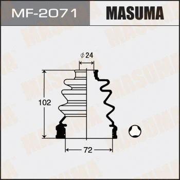MF-2071 MASUMA Комплект пыльника, приводной вал (фото 1)