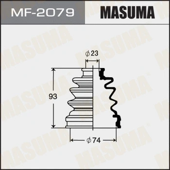 MF-2079 MASUMA Комплект пыльника, приводной вал (фото 1)