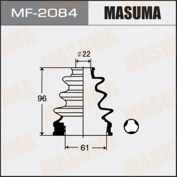 MF-2084 MASUMA Комплект пыльника, приводной вал (фото 1)