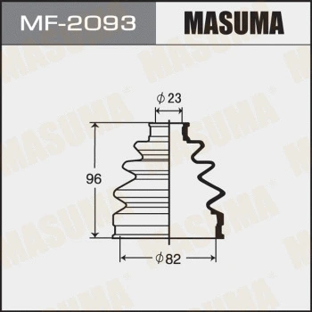MF-2093 MASUMA Комплект пыльника, приводной вал (фото 1)