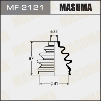 MF-2121 MASUMA Комплект пыльника, приводной вал (фото 1)