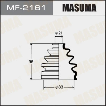 MF-2161 MASUMA Комплект пыльника, приводной вал (фото 1)