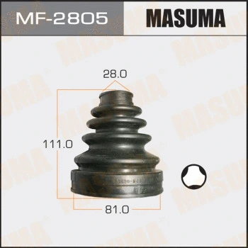 MF-2805 MASUMA Комплект пыльника, приводной вал (фото 1)