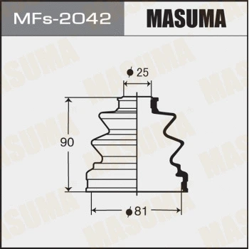 MFs-2042 MASUMA Комплект пыльника, приводной вал (фото 1)