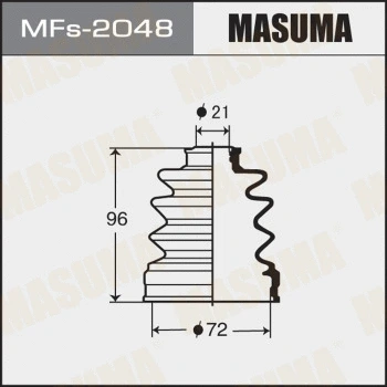 MFs-2048 MASUMA Комплект пыльника, приводной вал (фото 1)