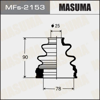 MFs-2153 MASUMA Комплект пыльника, приводной вал (фото 1)
