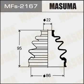 MFs-2167 MASUMA Комплект пыльника, приводной вал (фото 1)