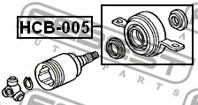 HCB-005 FEBEST Подшипник, промежуточный подшипник карданного вала (фото 2)