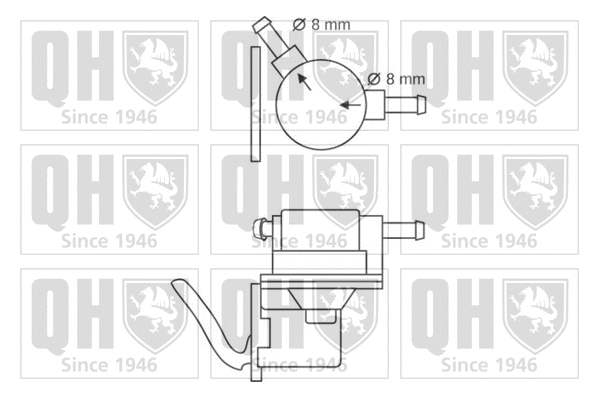 QFP119 QUINTON HAZELL Топливный насос (фото 2)