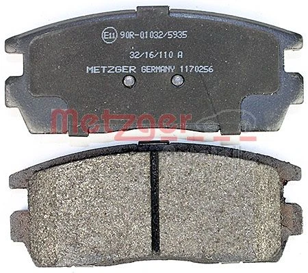 1170256 METZGER Комплект тормозных колодок, дисковый тормоз (фото 8)