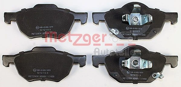 1170558 METZGER Комплект тормозных колодок, дисковый тормоз (фото 6)