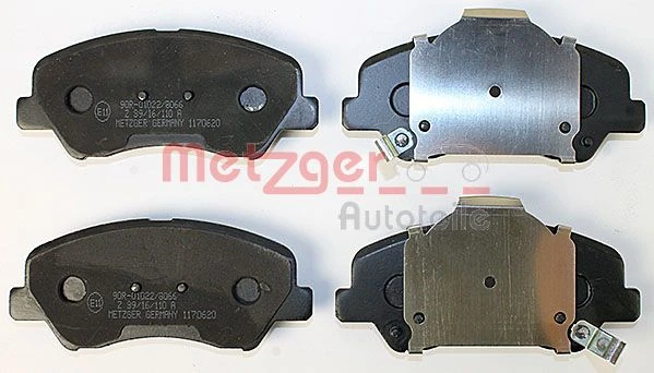 1170620 METZGER Комплект тормозных колодок, дисковый тормоз (фото 5)