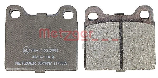 1170003 METZGER Комплект тормозных колодок, дисковый тормоз (фото 6)