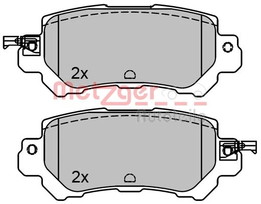 1170787 METZGER Комплект тормозных колодок, дисковый тормоз (фото 1)