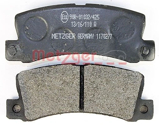 1170277 METZGER Комплект тормозных колодок, дисковый тормоз (фото 8)