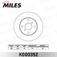 K000352 MILES Тормозной диск (фото 2)