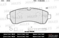 E100295 MILES Комплект тормозных колодок, дисковый тормоз (фото 2)