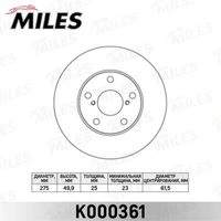 K000361 MILES Тормозной диск (фото 4)
