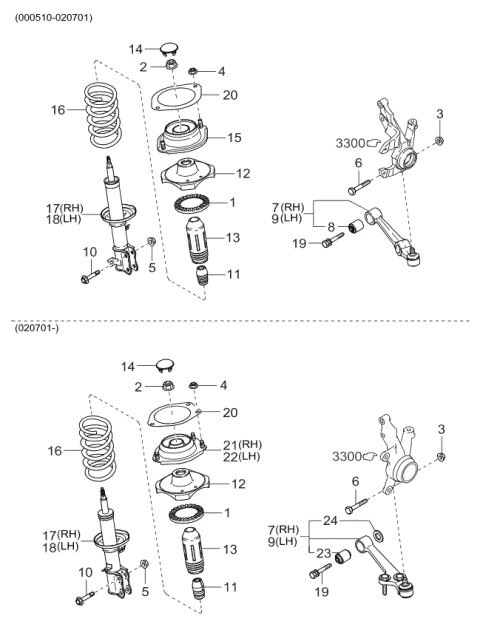 0K32B34700 HYUNDAI/KIA/MOBIS Амортизатор 'рио 1.6л' (фото 2)