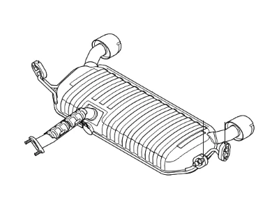 28700-1F170 HYUNDAI/KIA/MOBIS Muffler assy-main (фото 1)