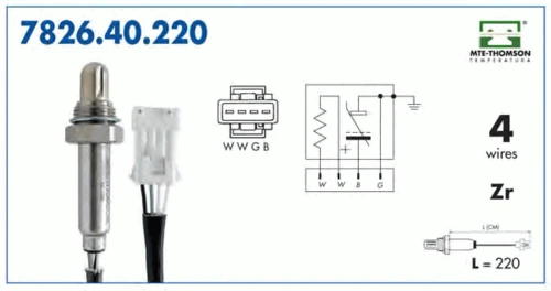 7826.40.220 MTE-THOMSON Лямбда-зонд (фото 2)