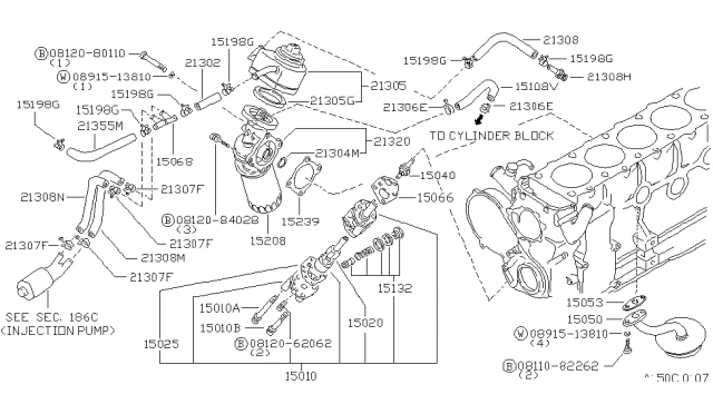 15208-17A10 NISSAN Фильтр масляный isuzu (фото 6)