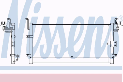 94447 NISSENS Конденсатор, кондиционер (фото 7)