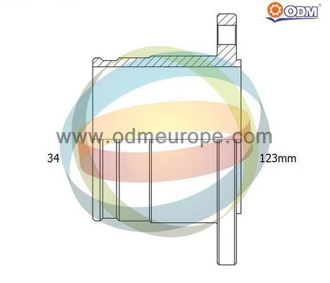 14-216074 ODM Шрус наружний (со стороны колеса) (фото 3)