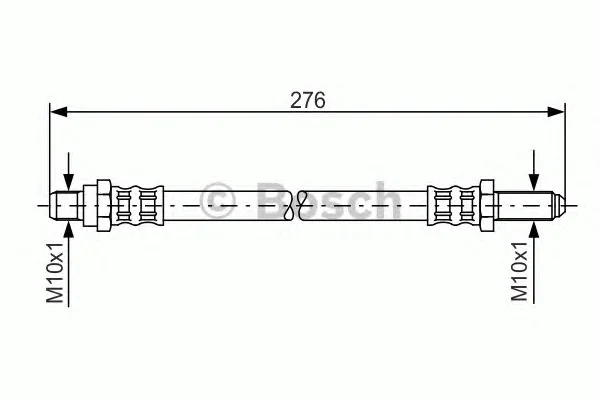 1 987 476 000 BOSCH Тормозной шланг (фото 1)