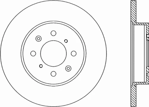 BDA1752.10 OPEN PARTS Тормозной диск (фото 2)