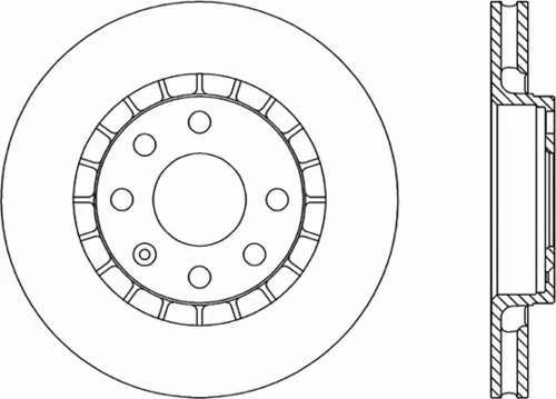 BDA1412.20 OPEN PARTS Тормозной диск (фото 2)