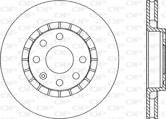 BDA1412.20 OPEN PARTS Тормозной диск (фото 3)