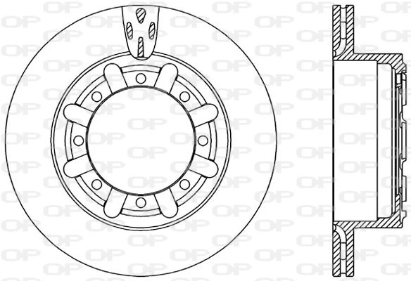 BDA2320.20 OPEN PARTS Тормозной диск (фото 3)