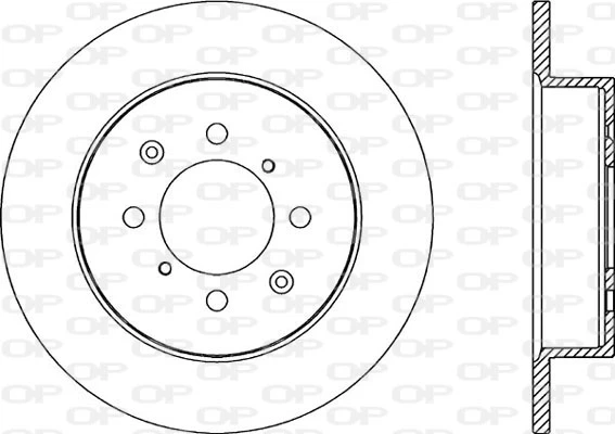 BDA2186.10 OPEN PARTS Тормозной диск (фото 3)