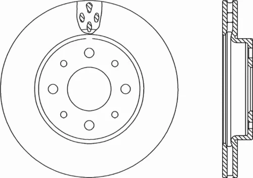 BDA2234.20 OPEN PARTS Тормозной диск (фото 2)