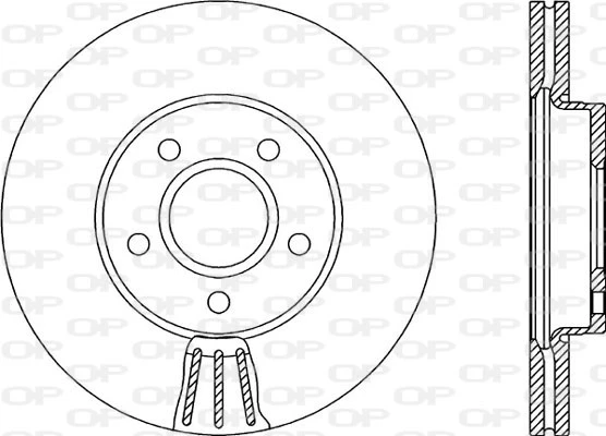 BDA2152.20 OPEN PARTS Тормозной диск (фото 3)