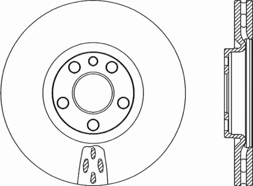 BDA2052.20 OPEN PARTS Тормозной диск (фото 2)